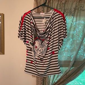 Showgirls Paris Top NWT